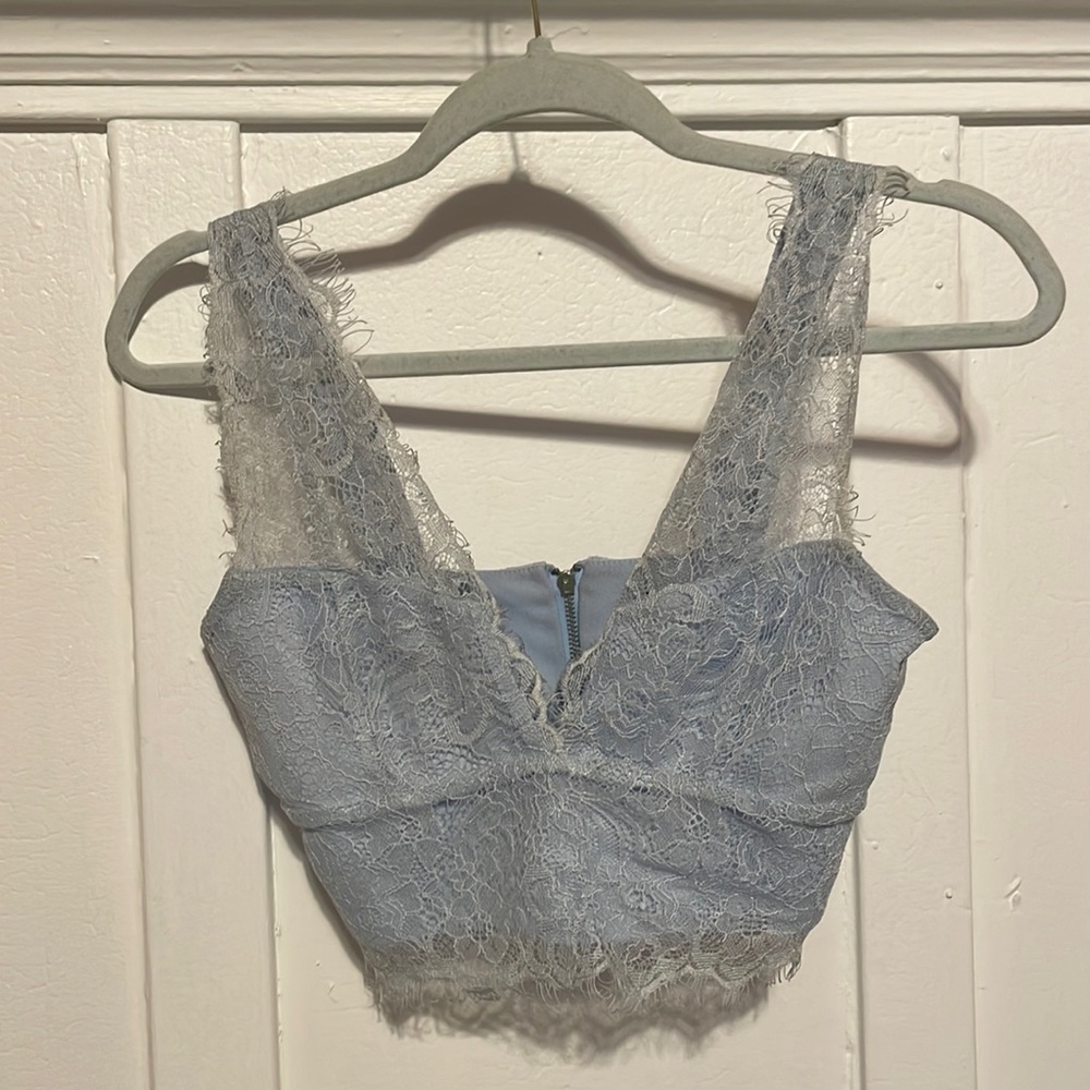 Topshop | lace crop top